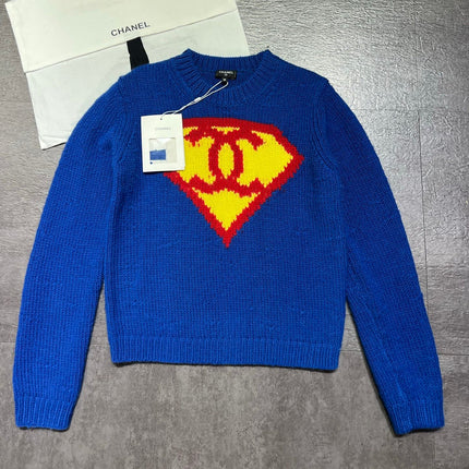 CHANEL 26S LONG SLEEVE CREWNECK KNIT SWEATER 1544
