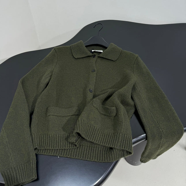 MIUMIU POLO KNIT CARDIGAN STYLE 502