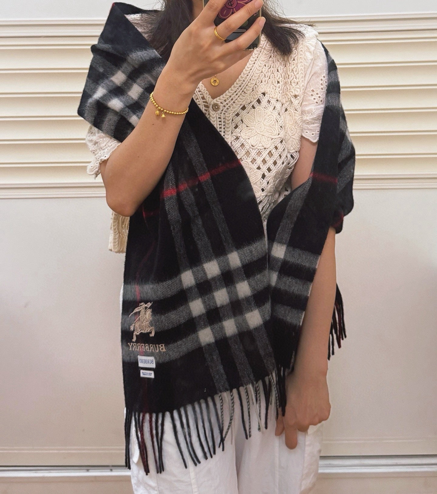 BURBERRY 26S SCARF 180CM IN CASHMERE 171838