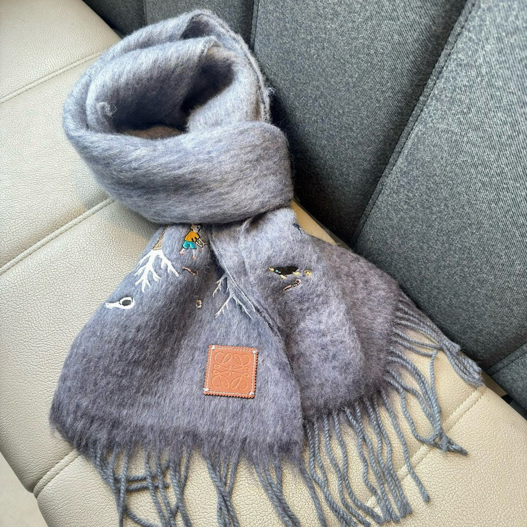 LOEWE 26S SCARF 185 IN MOHAIR WOOL 202492