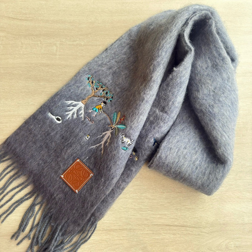LOEWE 26S SCARF 185 IN MOHAIR WOOL 202492