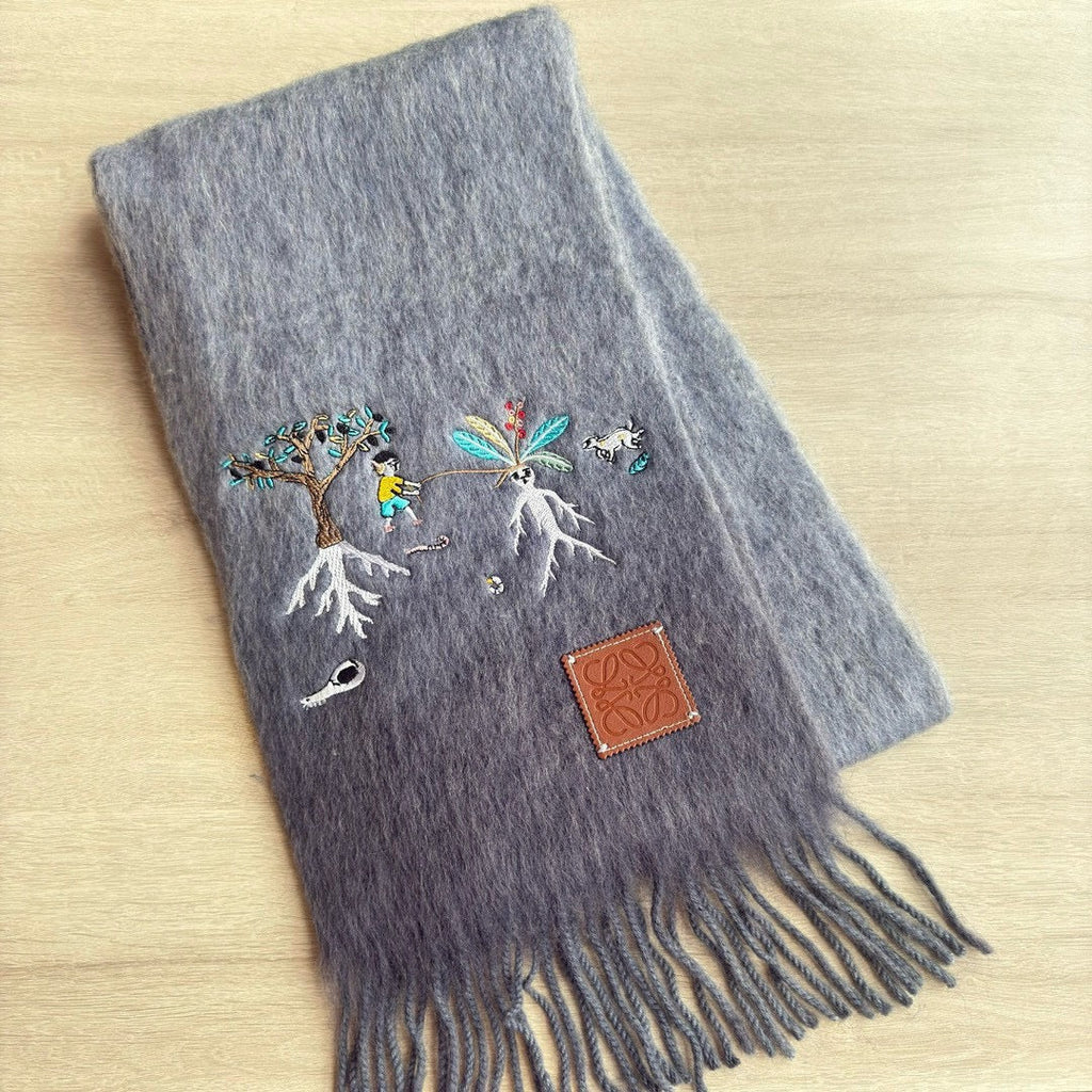 LOEWE 26S SCARF 185 IN MOHAIR WOOL 202492