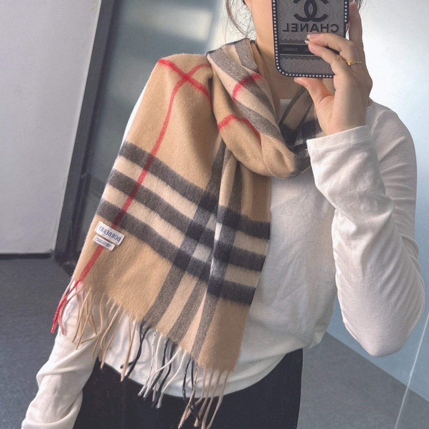 BURBERRY 26S SCARF 168CM IN CASHMERE 202516