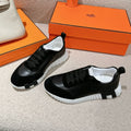 MAINLAND SNEAKER IN BLACK SUEDE AND CALFSKIN