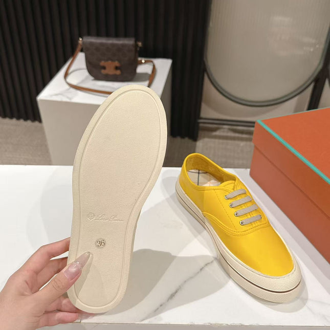 LP 26S LOW-TOP SNEAKERS IN YELLOW CALFSKIN