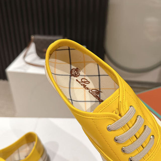 LP 26S LOW-TOP SNEAKERS IN YELLOW CALFSKIN