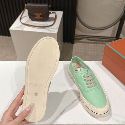 LP 26S LOW-TOP SNEAKERS IN MINT GREEN CALFSKIN