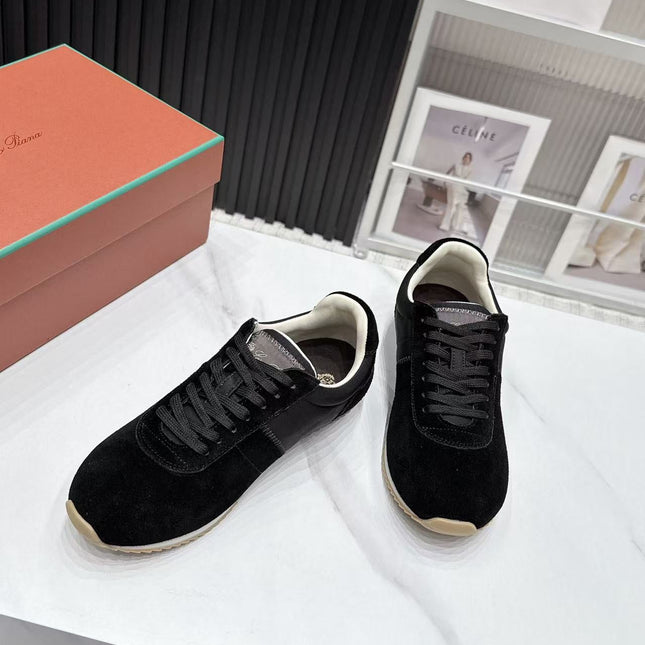 LP 26S WEEKENDER SNEAKERS IN BLACK SUEDE & TECHNICAL FABRIC