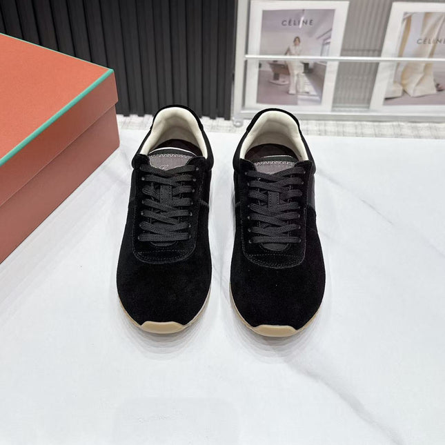 LP 26S WEEKENDER SNEAKERS IN BLACK SUEDE & TECHNICAL FABRIC