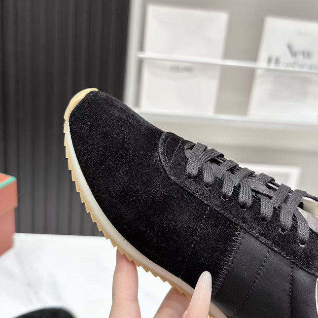 LP 26S WEEKENDER SNEAKERS IN BLACK SUEDE & TECHNICAL FABRIC