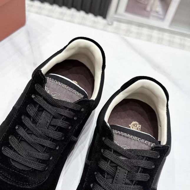 LP 26S WEEKENDER SNEAKERS IN BLACK SUEDE & TECHNICAL FABRIC