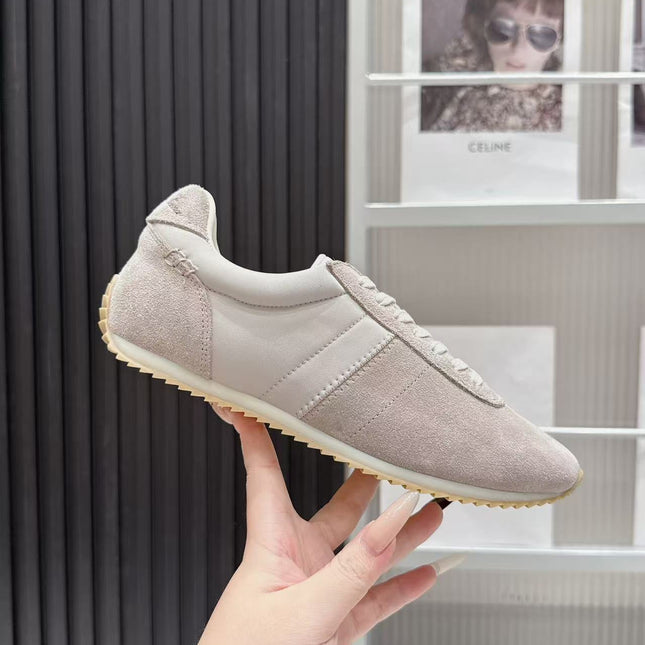 LP 26S WEEKENDER SNEAKERS IN BEIGE GREY SUEDE & TECHNICAL FABRIC