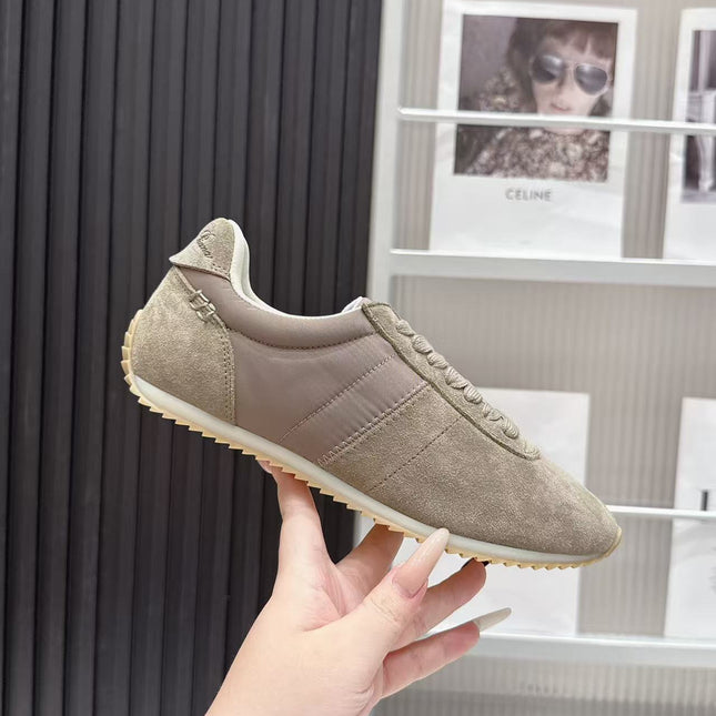 LP 26S WEEKENDER SNEAKERS IN GREYISH BROWN SUEDE & TECHNICAL FABRIC