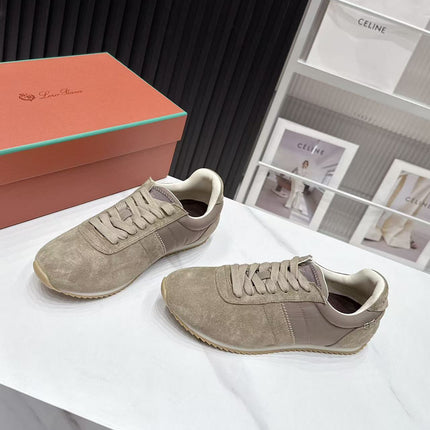 LP 26S WEEKENDER SNEAKERS IN GREYISH BROWN SUEDE & TECHNICAL FABRIC