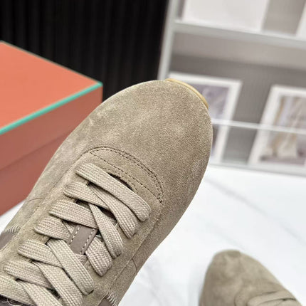 LP 26S WEEKENDER SNEAKERS IN GREYISH BROWN SUEDE & TECHNICAL FABRIC
