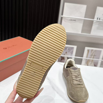 LP 26S WEEKENDER SNEAKERS IN GREYISH BROWN SUEDE & TECHNICAL FABRIC