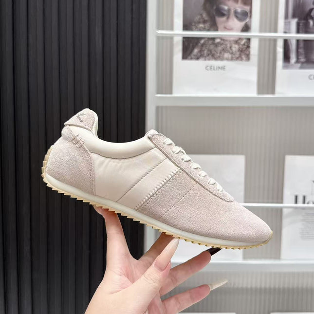 LP 26S WEEKENDER SNEAKERS IN BEIGE SUEDE & TECHNICAL FABRIC