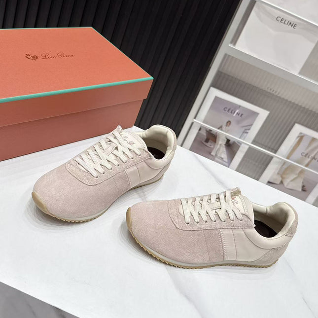 LP 26S WEEKENDER SNEAKERS IN BEIGE SUEDE & TECHNICAL FABRIC