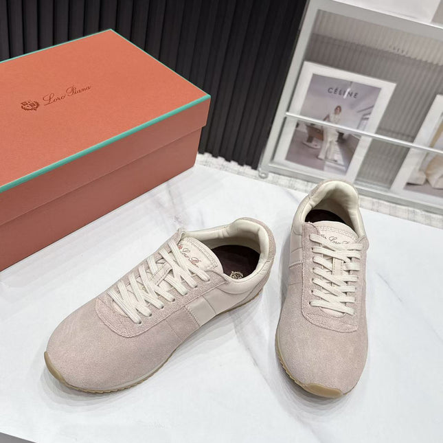 LP 26S WEEKENDER SNEAKERS IN BEIGE SUEDE & TECHNICAL FABRIC
