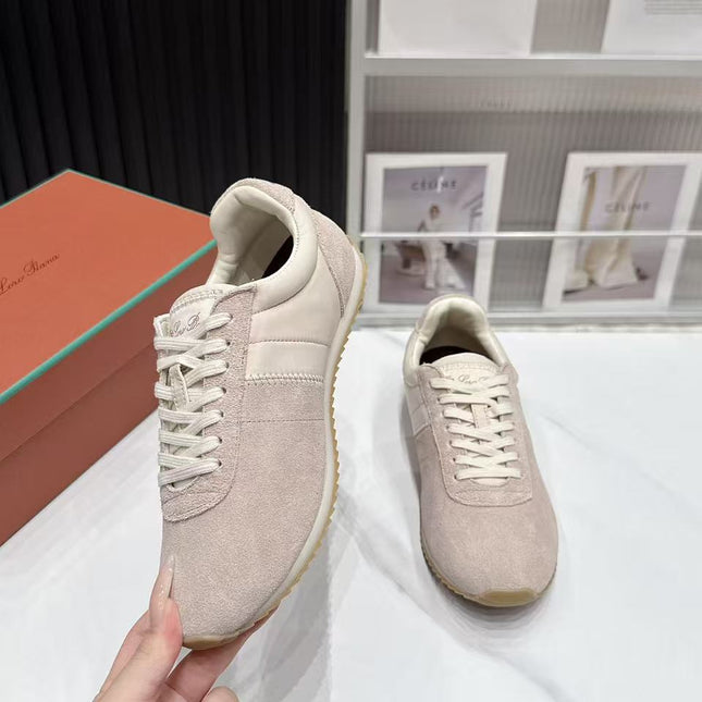 LP 26S WEEKENDER SNEAKERS IN BEIGE SUEDE & TECHNICAL FABRIC