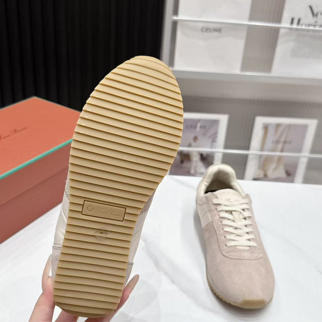 LP 26S WEEKENDER SNEAKERS IN BEIGE SUEDE & TECHNICAL FABRIC
