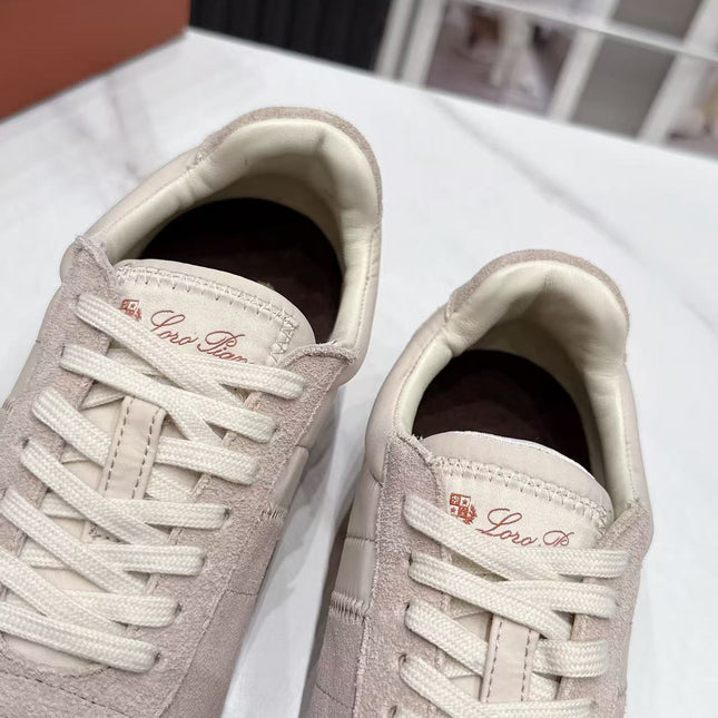 LP 26S WEEKENDER SNEAKERS IN BEIGE SUEDE & TECHNICAL FABRIC