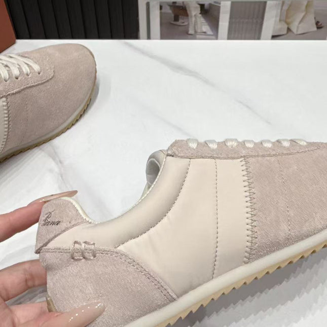 LP 26S WEEKENDER SNEAKERS IN BEIGE SUEDE & TECHNICAL FABRIC