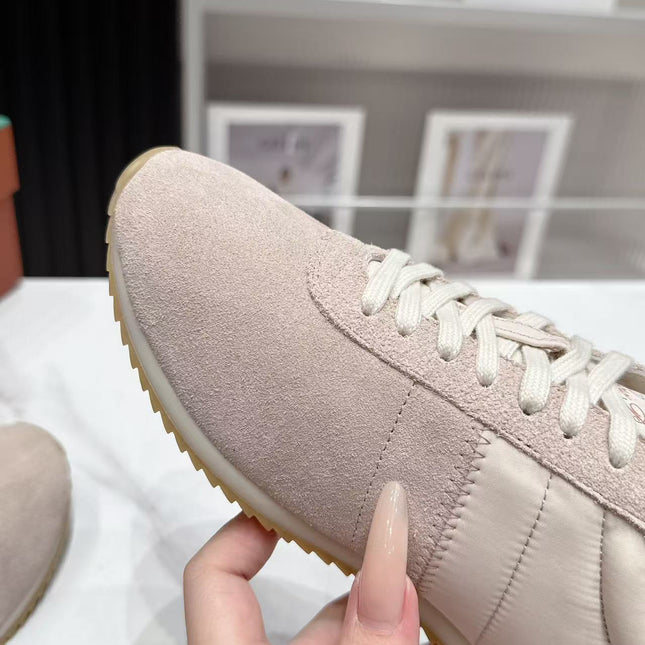 LP 26S WEEKENDER SNEAKERS IN BEIGE SUEDE & TECHNICAL FABRIC