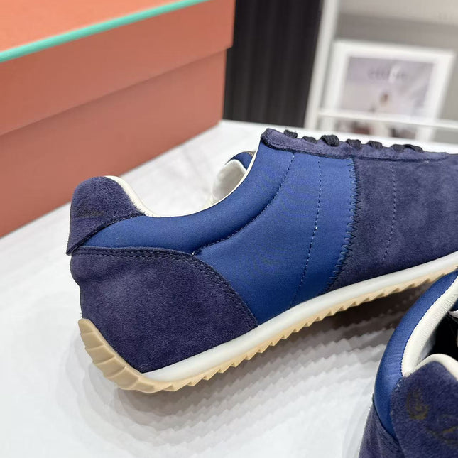 LP 26S WEEKENDER SNEAKERS IN NAVY BLUE SUEDE & TECHNICAL FABRIC
