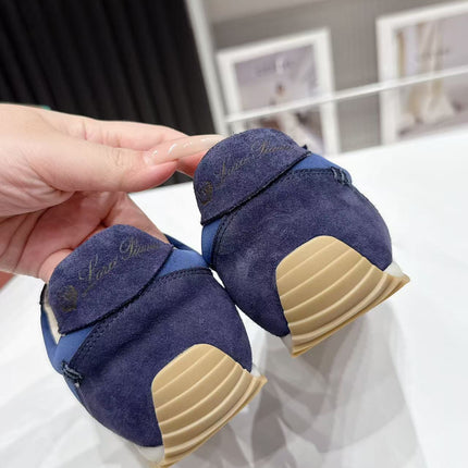 LP 26S WEEKENDER SNEAKERS IN NAVY BLUE SUEDE & TECHNICAL FABRIC