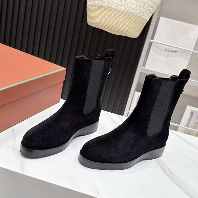 LP 26S CHELSEA BOOTS IN BLACK SUEDE