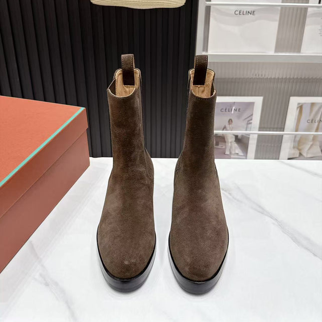 LP 26S CHELSEA BOOTS IN DARK BROWN SUEDE