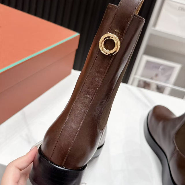 LP 26S CHELSEA BOOTS IN DARK BROWN CALFSKIN