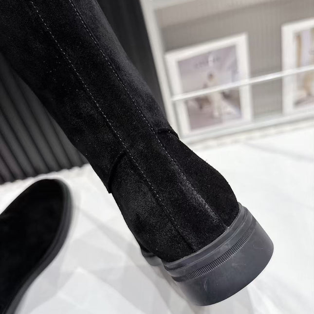 LP 26S KNEE-HIGH BOOTS IN BLACK SUEDE