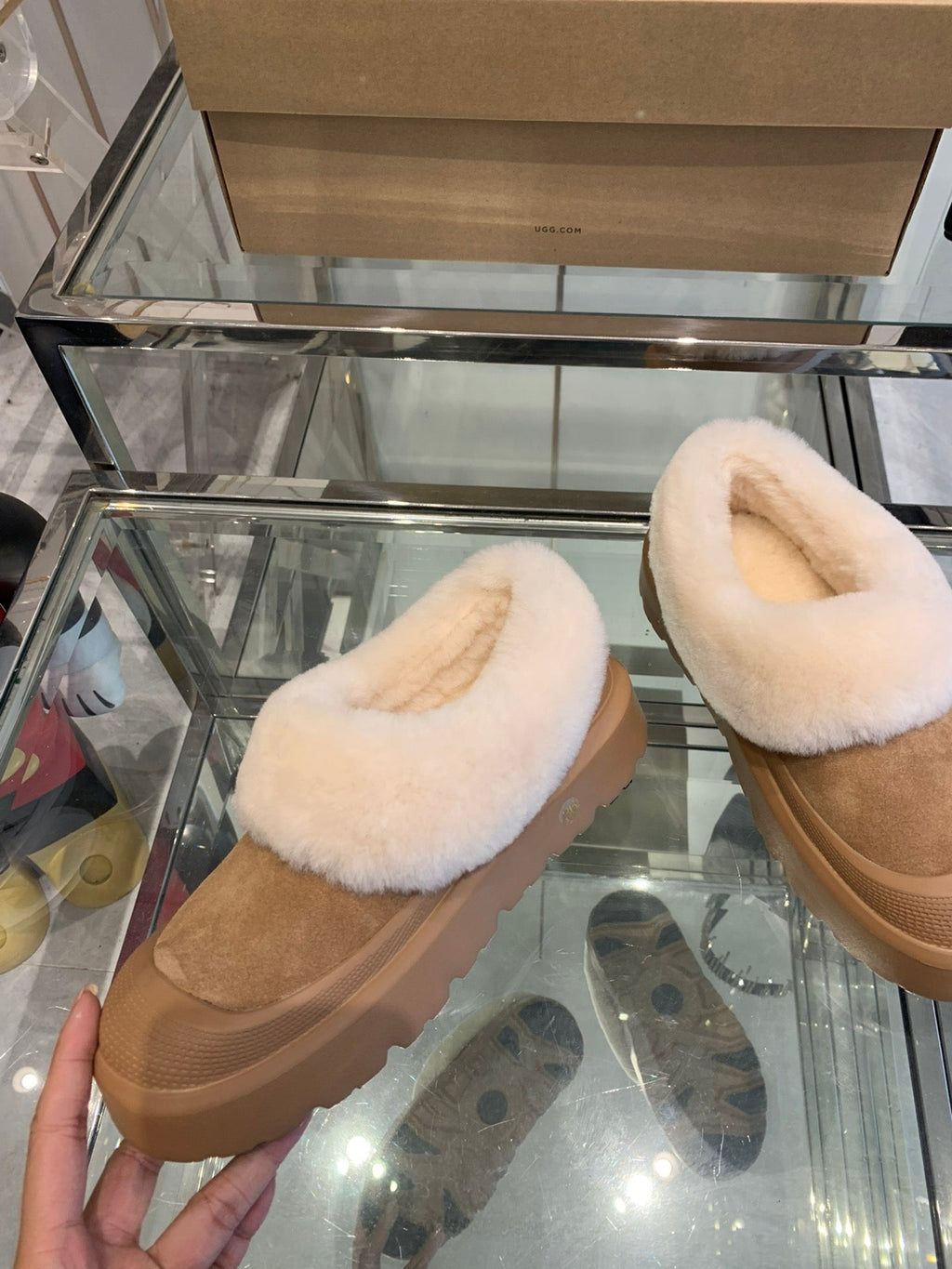 SNOW BOOT IN CIDER BROWN SUEDE AND CALFSKIN
