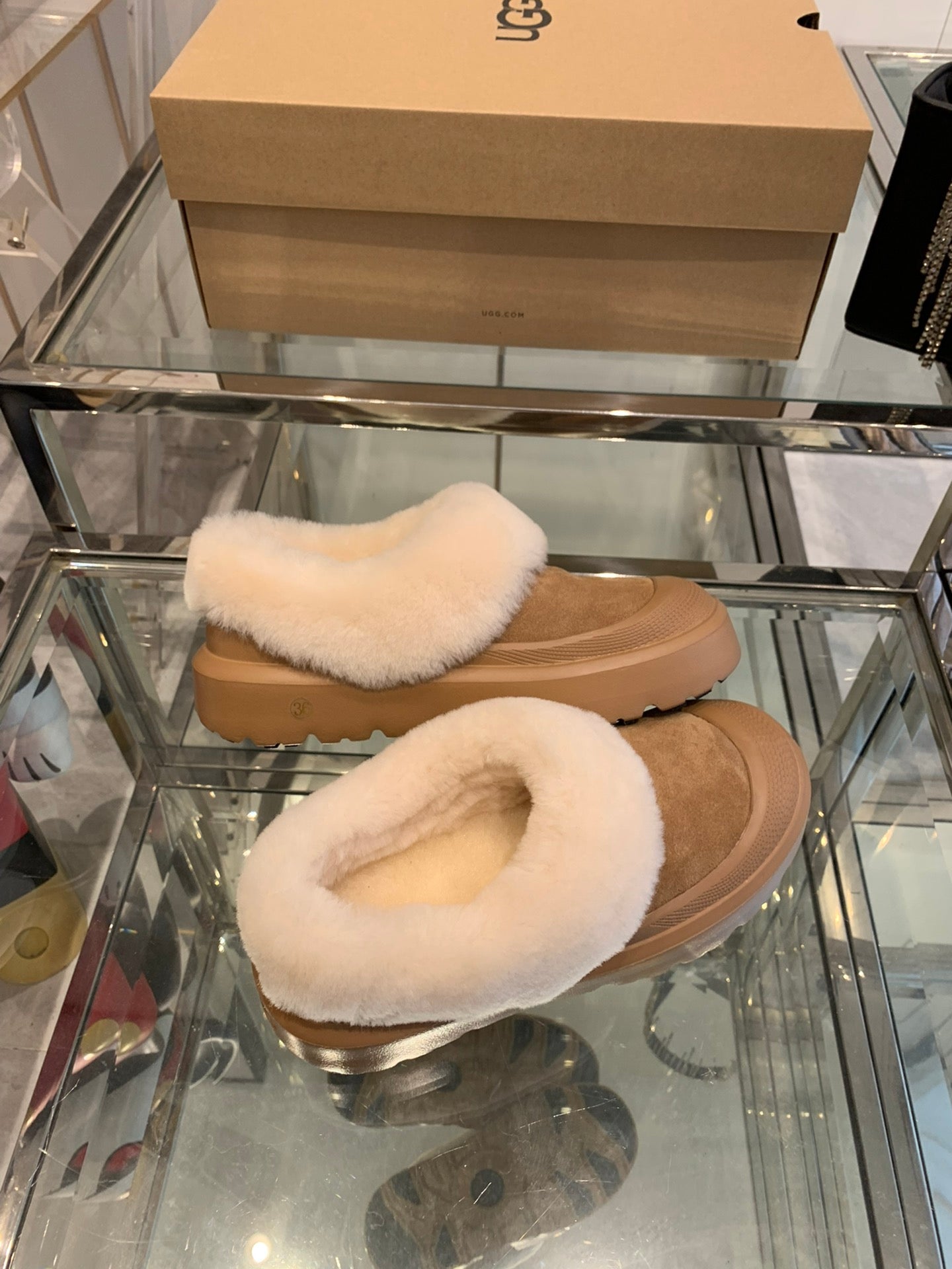 SNOW BOOT IN CIDER BROWN SUEDE AND CALFSKIN