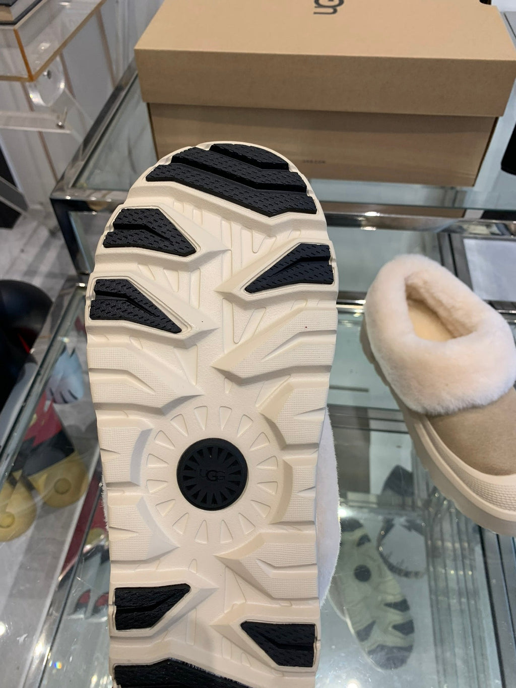 SNOW BOOT IN DESERT BROWN SUEDE AND WHITE CALFSKIN
