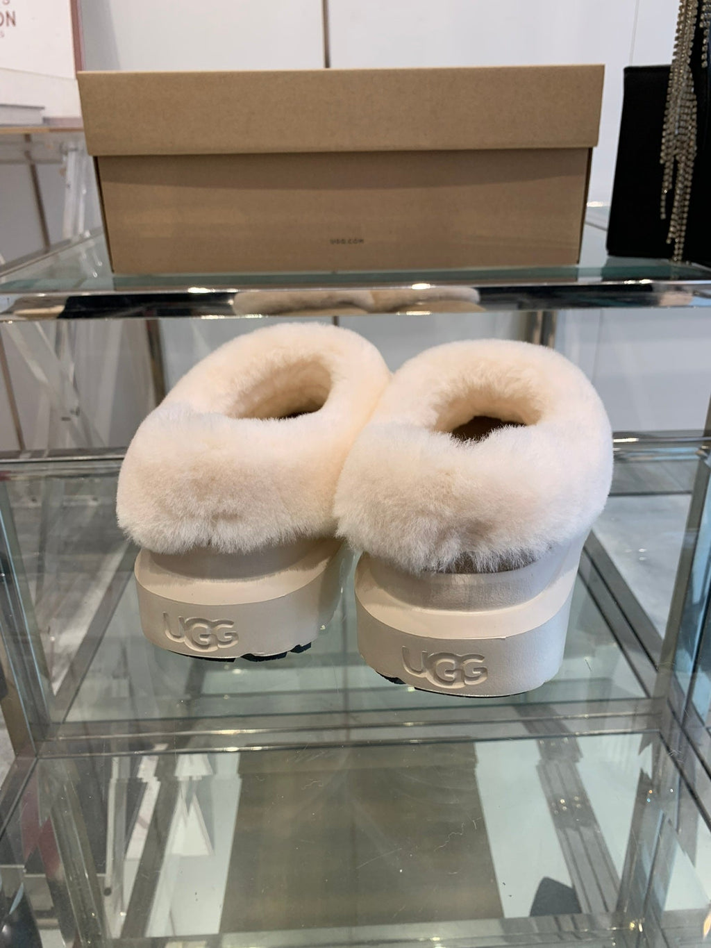 SNOW BOOT IN DESERT BROWN SUEDE AND WHITE CALFSKIN