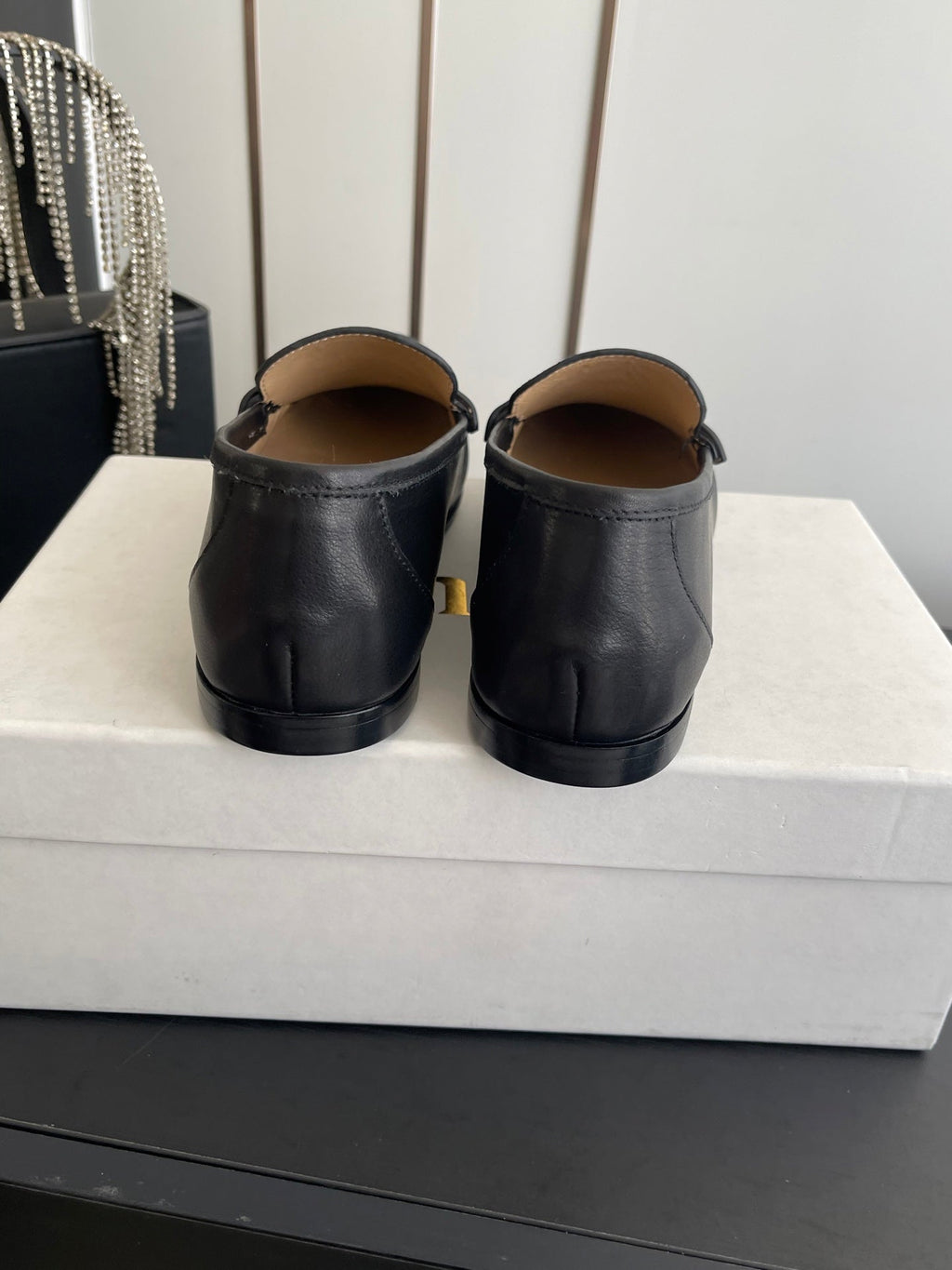CHLOÉ 26S LOAFERS IN BLACK CALFSKIN