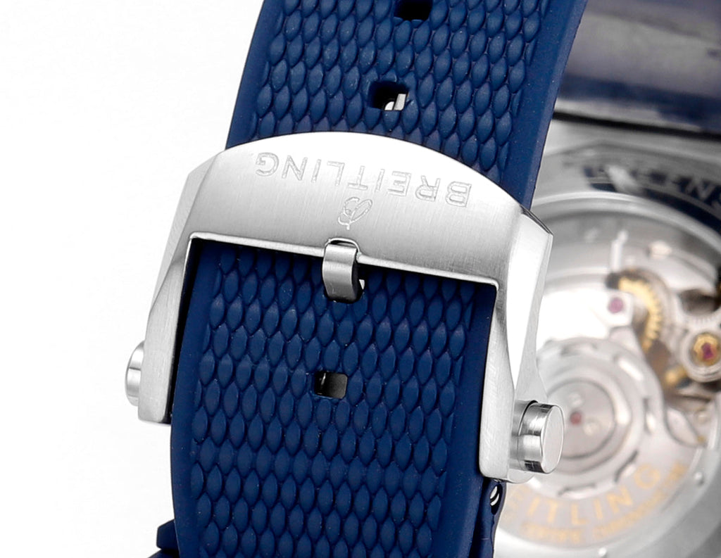 SUPER CHRONOMAT B01 44 CERAMIC BEZEL BLUE AND WHITE DIAL
