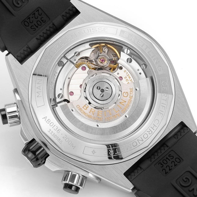 SUPER CHRONOMAT B01 44 STEEL CASE ORANGE AND NAVY BLUE DIAL