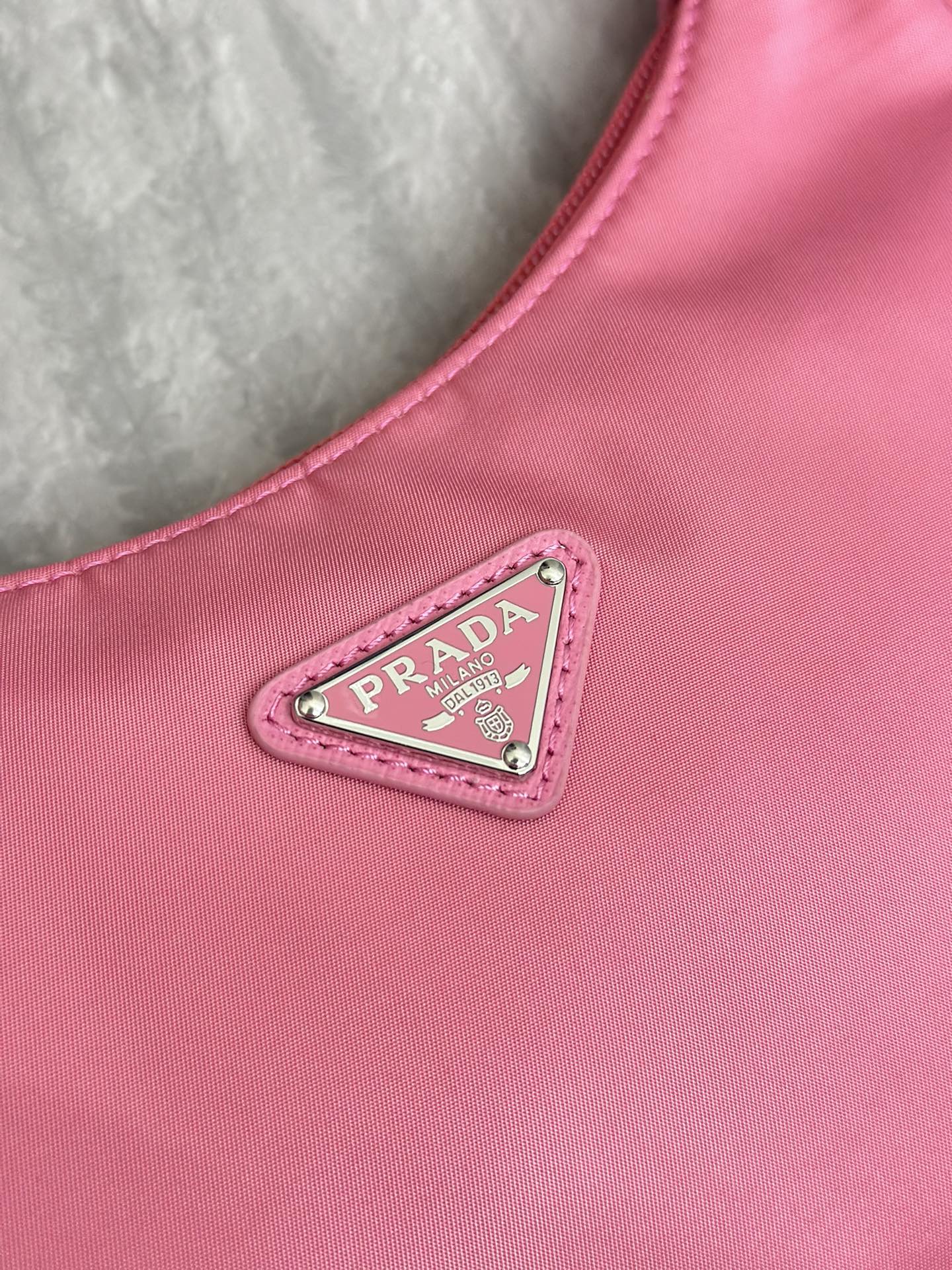 PRADA 26S SHOULDER BAG 23 IN PINK FABRIC