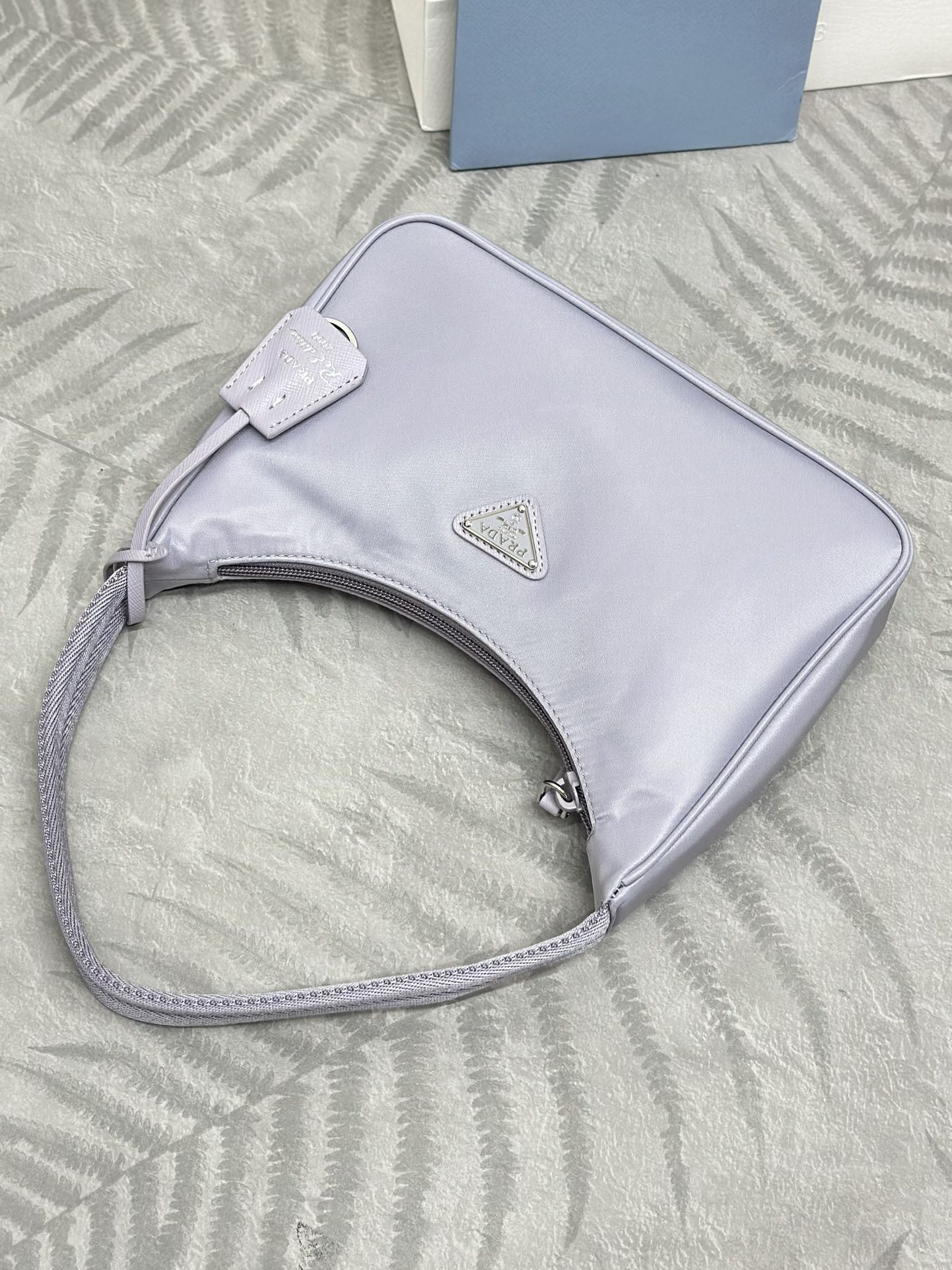 PRADA 26S SHOULDER BAG 23 IN PURPLE FABRIC