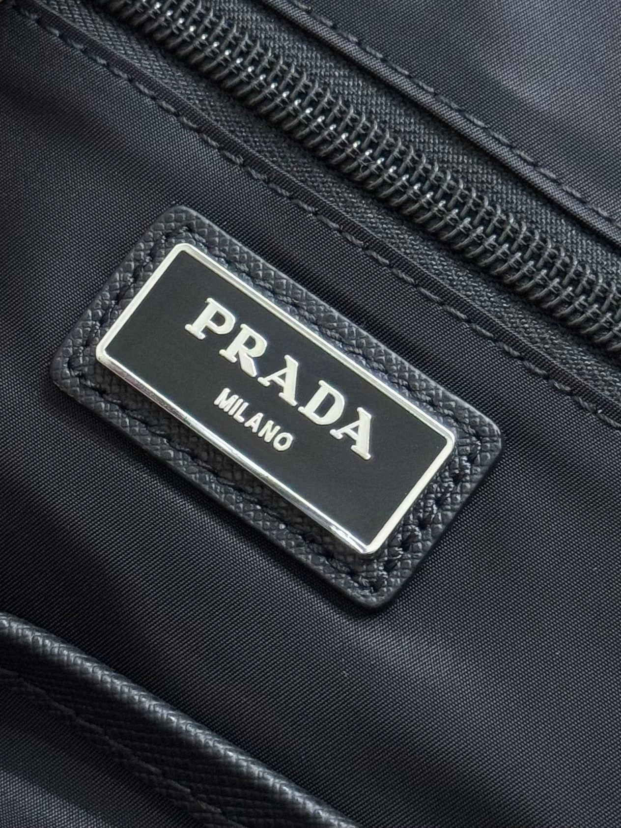 PRADA BACKPACK 43CM IN BLACK RE-NYLON