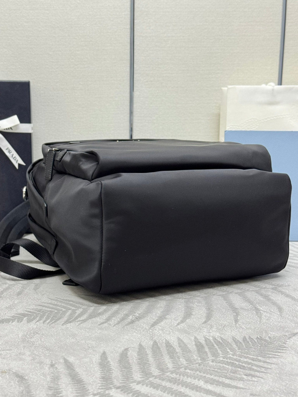 PRADA BACKPACK 43CM IN BLACK RE-NYLON