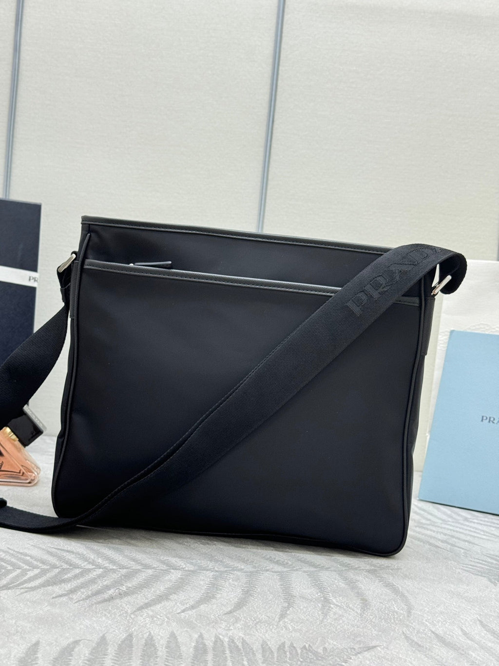 PRADA 26S HANDBAG 31 IN BLACK FABRIC