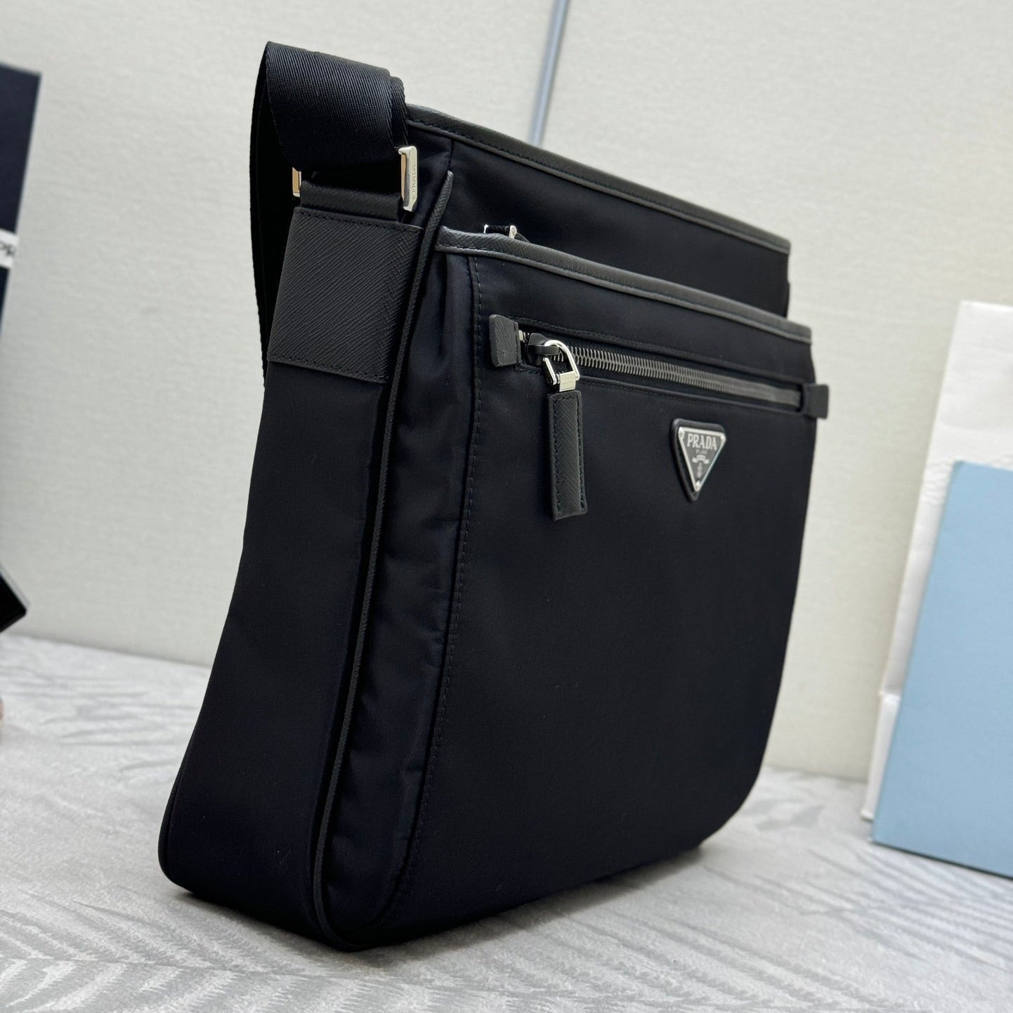 PRADA 26S HANDBAG 31 IN BLACK FABRIC