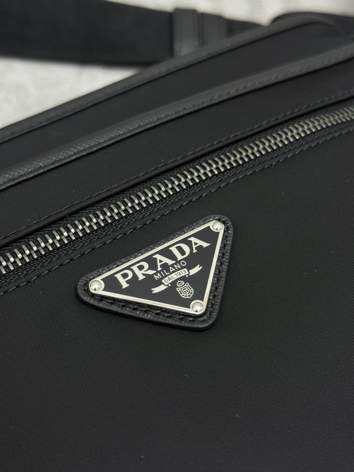 PRADA 26S HANDBAG 31 IN BLACK FABRIC