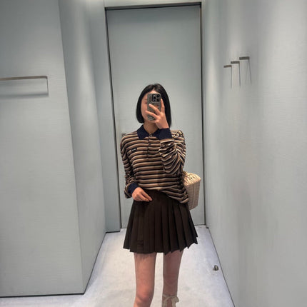 MIUMIU 26S LONG SLEEVED COLLARED SHIRT 945
