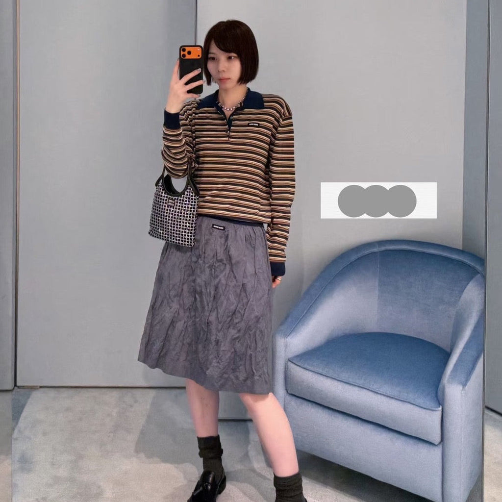 MIUMIU 26S LONG SLEEVED COLLARED SHIRT 945